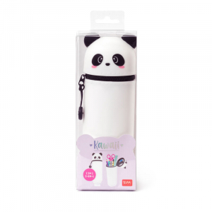 Kawaii  2-In-1 Soft Silicone Pencil Case - Panda