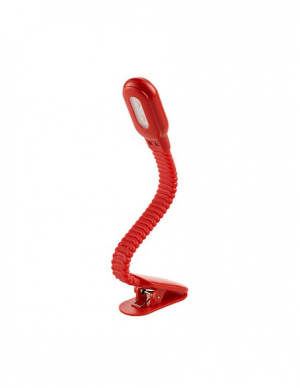Rechargeable Clip Book Light Red