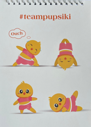 Նոթատետր PUPSIK սպիռալով յոգա