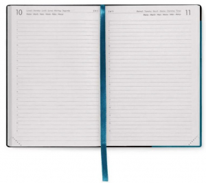 12-Month Daily Diary - Large - 2025-Teal Blue
