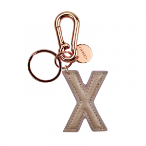 My Initial  - Key Ring - X - Pink