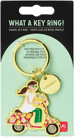Enamel Key Ring - What A Key Ring - Scooter