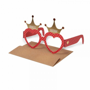Large Greeting Card - Greeting Card  -  Eyeglasses Hearts - Heart