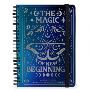 Lined Spiral Notebook - A5 Sheet - Large - Moth