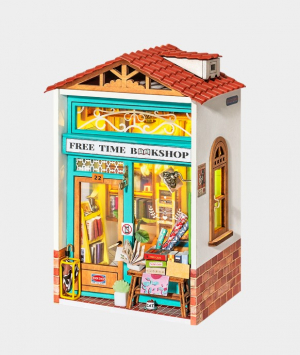 DIY Miniature House Kit - Free Time Bookshop