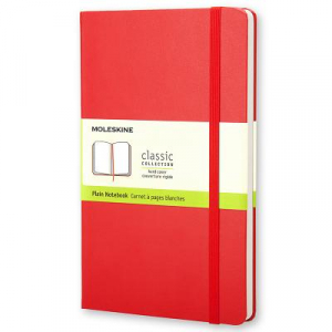 Large Plain Hardcover Notebook Red