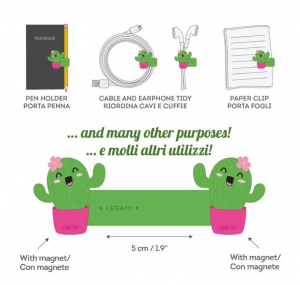 Magnetic Clip - Cactus