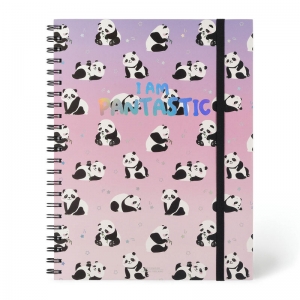 3-In-1 Spiral Notebook - Maxi Trio Spiral Notebook - Panda
