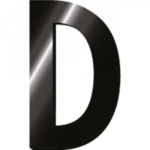 My Initial - Adhesive Letters - D