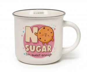 New Bone China Porcelain Mug - Cup-Puccino - No Sugar