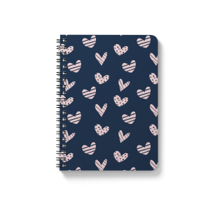 Блокнот Spiral Pink Hearts