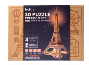 3D Wooden Puzzle - Night of the Eiffel Tower