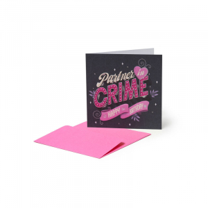 Բացիկ - Small Greeting Card - Partnerin Crime