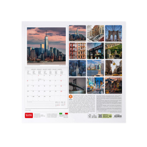 2025 Wall Calendar - New York