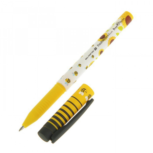 Ручка FreshWrite Подсолнухи 07мм синяя