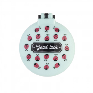 Nice Hair - Hairbrush With Mirror - Ladybugs