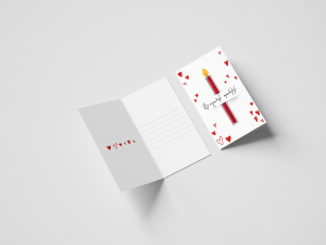 Ծննդյան բացիկ. Սրտիկներ