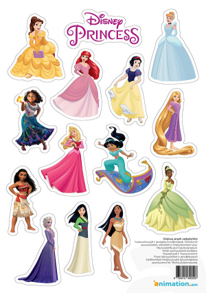 Անփայլ թղթե սթիքեր․ Disney
