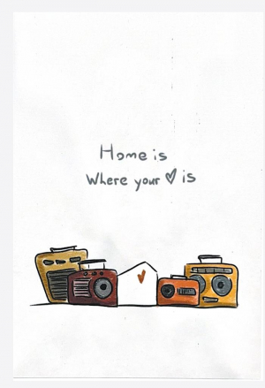 Փոստային բացիկ – Home is where your heart is