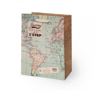 Gift Bag - Medium - Map