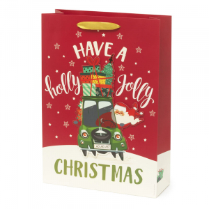 Christmas Gift Bag - Medium - Holly