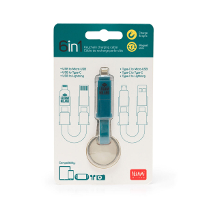 6 in 1 Keychain Charging Cable