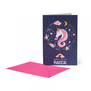 Բացիկ - Large Greeting Card - Greeting Card - Unicorn - Unicorn