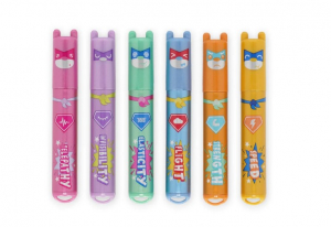 Set of 6 Mini Highlighters - Teddy's Superpower
