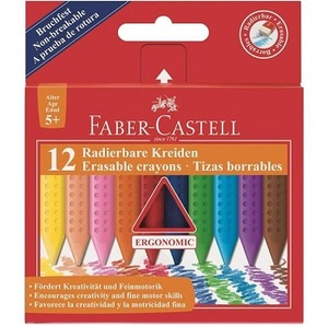 Յուղամատիտ Faber Castell Erasable crayons 12 գույն