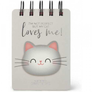 Spiral Notepad - Mini Spiral Notebook - Kitty