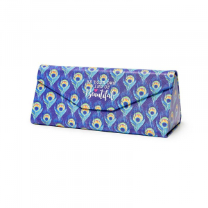 Foldable Glasses Case See You Soon - Peacock