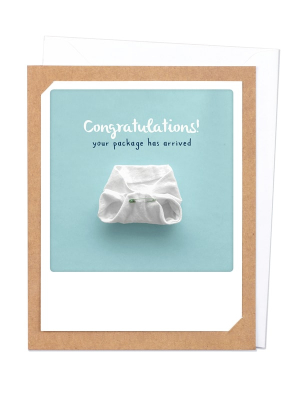 Greeting Card - Congratulations! package (braun)
