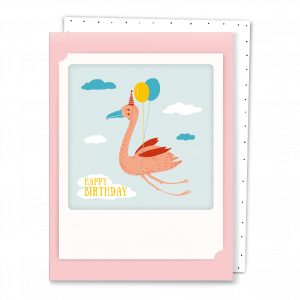 Բացիկ - Happy Birthday (pink)