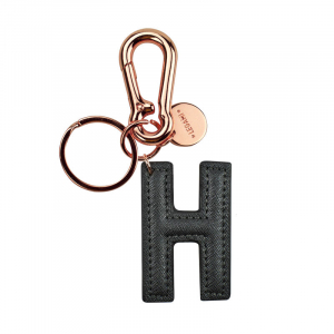 My Initial  - Key Ring - H - Black