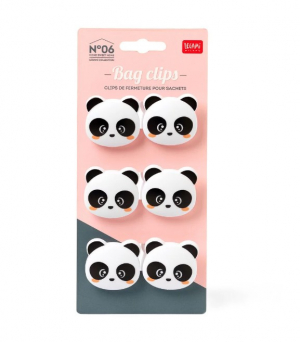 Set Of 6 Bag Clips - Bag Clips - Panda