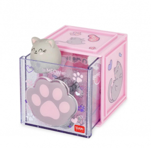 Stackable Desk Storage Box - Cutie Cube - Kitty