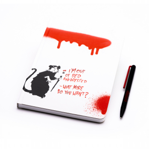 Հավաքածու․ Գրիչ և նոթատետր․ Banksy (Notebook + Grafeex) - Red