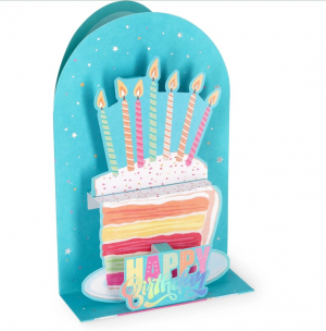 Greeting Card - Happy Birthday-BIRTHDAY CAKE