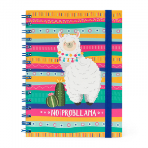 Spiral Notebook - Large Lined - No Probllama