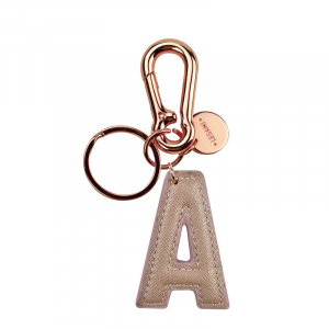 My Initial  - Key Ring - A - Pink