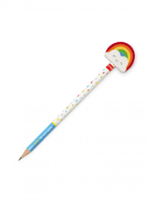 Pencil With Eraser - After Rain Comes The Rainbow - Rainbow