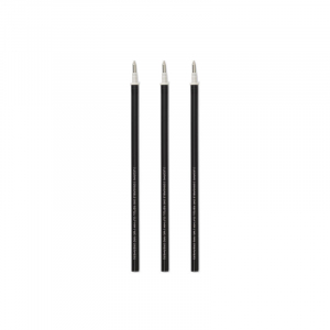 Refill Erasable Pen - Black - Pack 3 Pcs