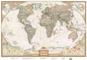 Карта мира под старину