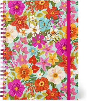3-In-1 Spiral Notebook - Maxi Trio Spiral Notebook - Flowers