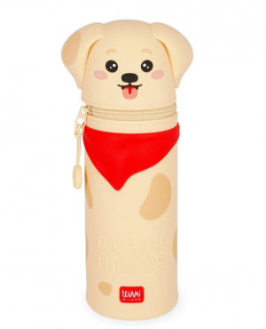 2-in-1 Soft Silicone Pencil Case - Kawaii - Golden