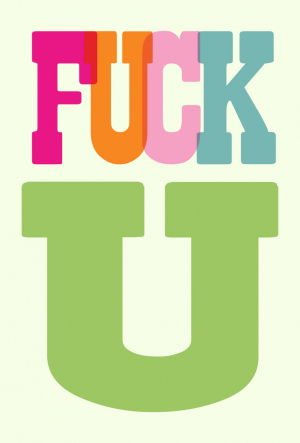 Large Greeting Card - Greeting Card - Fuck U