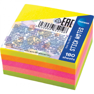 Стикеры, 36 Листов, 5 Неоновых Цветов