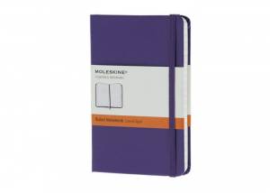 Brilliant Violet Pocket Ruled Notebook Hard