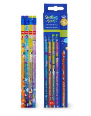 4 Scented Hb Graphite Pencils - Smelling Good! - Space