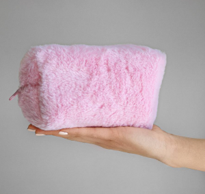 Վարդագուն մորթե պայուսակ